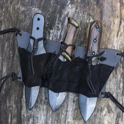 Epic Armoury Gürtelhalter Für 3 LARP Wurfmesser, Schwarz -pagan NiedrigerPreis guertelhalter fuer 3 larp wurfmesser schwarz 5