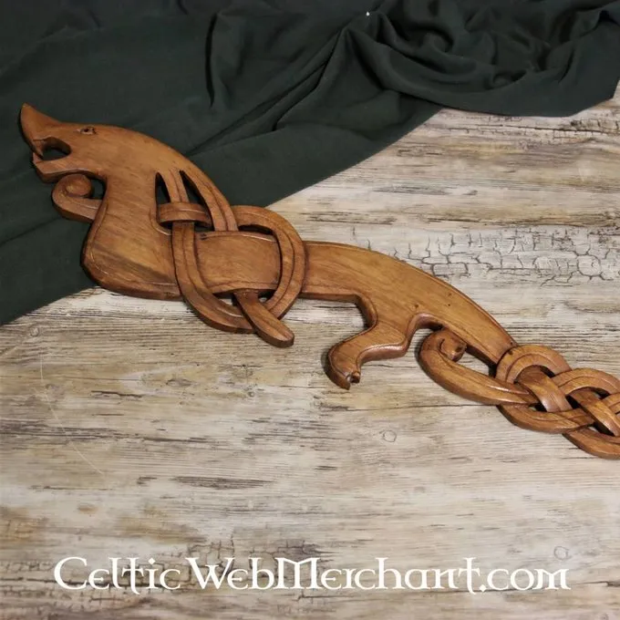 Holz Viking Drachen Nach Links Schaut 1 Holz Viking Drachen Nach Links Schaut