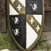 Epic Armoury LARP Lion Schild Weiß / Schwarz / Gold