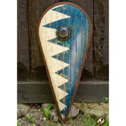 Epic Armoury LARP Norman Schild Blau-weiß -pagan NiedrigerPreis larp norman schild blau weiss 5