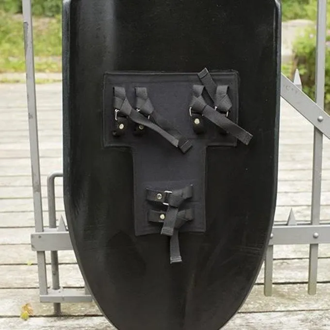 Epic Armoury LARP Ritter Schild Schwarz / Silber 2 Epic Armoury LARP Ritter Schild Schwarz / Silber – Bild 2