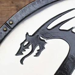 Epic Armoury LARP Viking Drachen Schild Weiß -pagan NiedrigerPreis larp viking drachen schild weiss 3