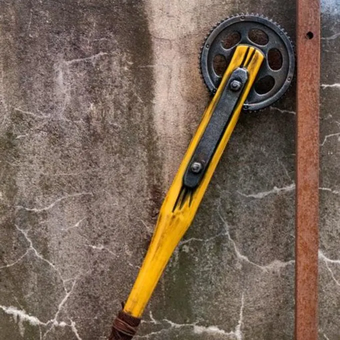 Epic Armoury LARP Zahnrad-Baseballschläger, Gelb 1 Epic Armoury LARP Zahnrad-Baseballschläger, Gelb