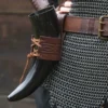 Epic Armoury Leder Trinkhornhalter Edda, Braun