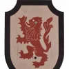 Toy Schild Lionheart, Schwarz-rot