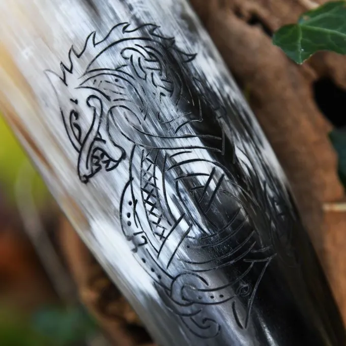 Deepeeka Trinkhorn Fenrir Wolf 5 Deepeeka Trinkhorn Fenrir Wolf – Bild 5