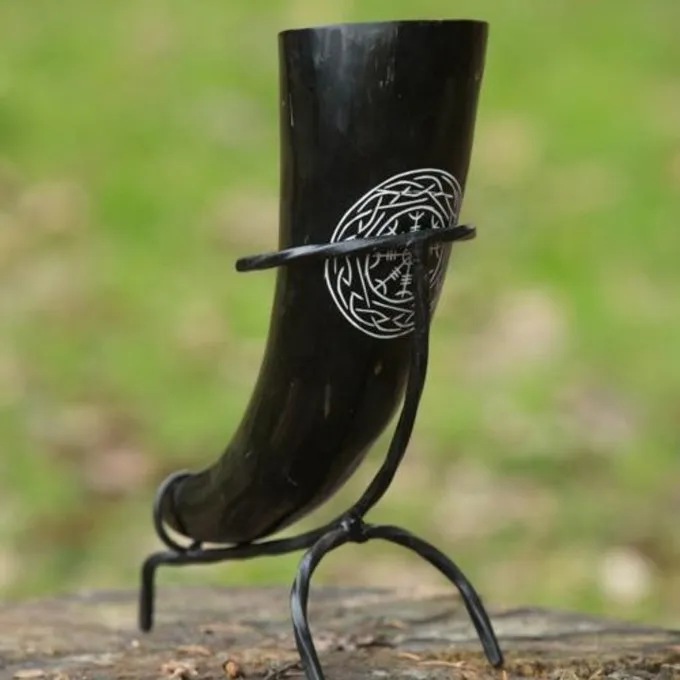 Epic Armoury Viking Trinkhorn Aegisjalmur, Licht 1 Epic Armoury Viking Trinkhorn Aegisjalmur, Licht